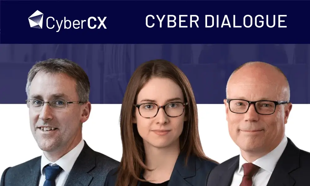 three corporate people