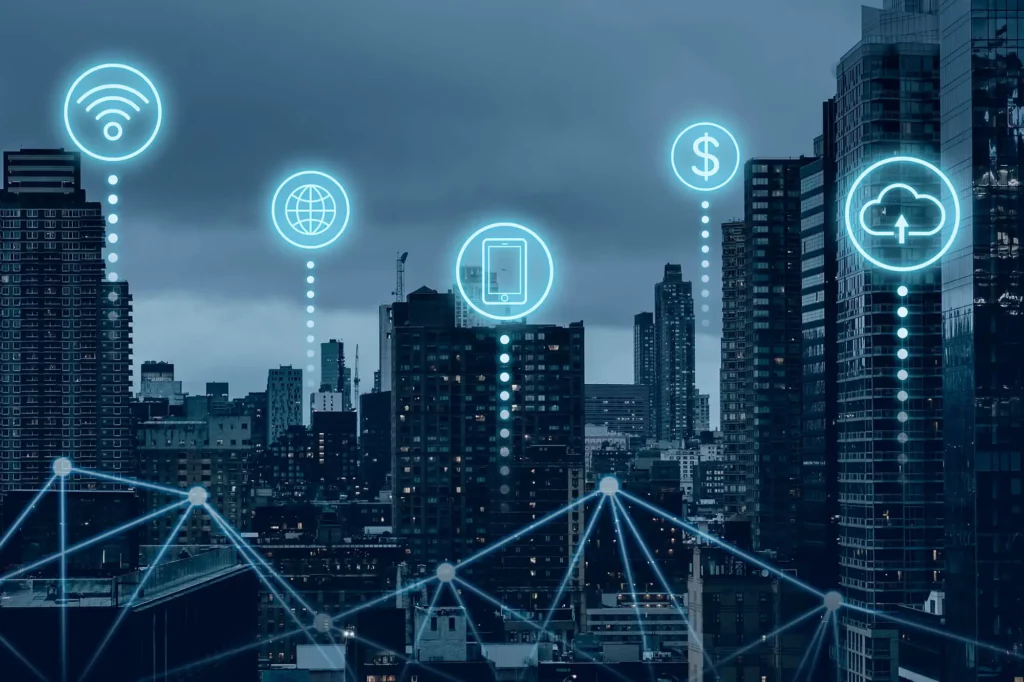 futuristic smart city