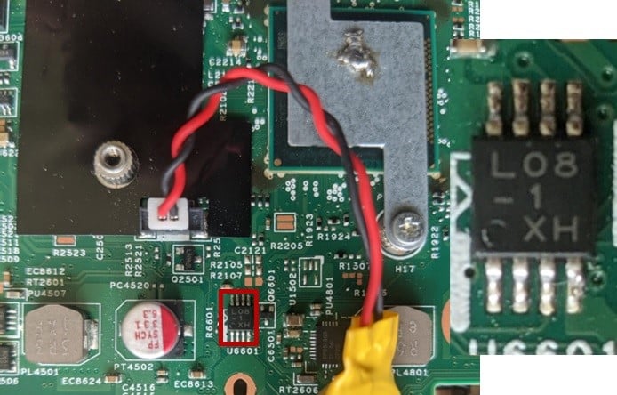 A close-up of a circuit board Description automatically generated with medium confidence